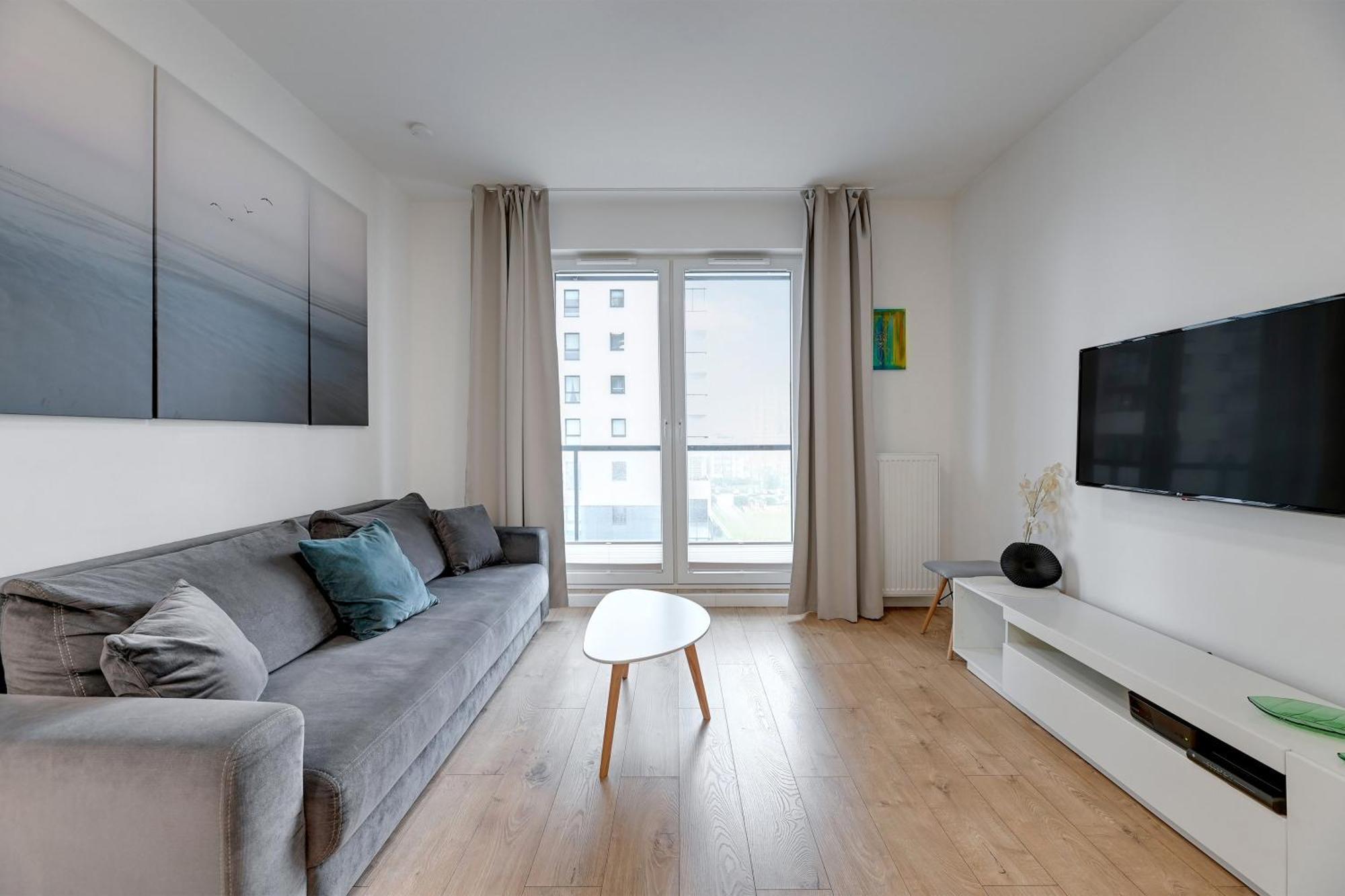 Apartament Nadmorskie Spektrum & Parking Gdańsk Kültér fotó