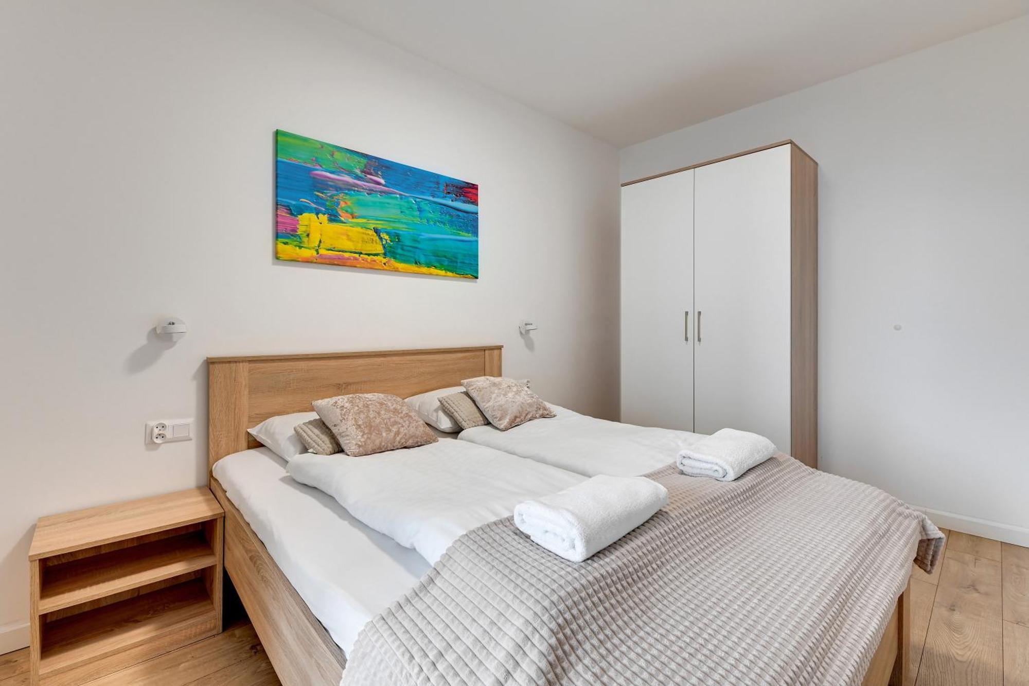 Apartament Nadmorskie Spektrum & Parking Gdańsk Kültér fotó