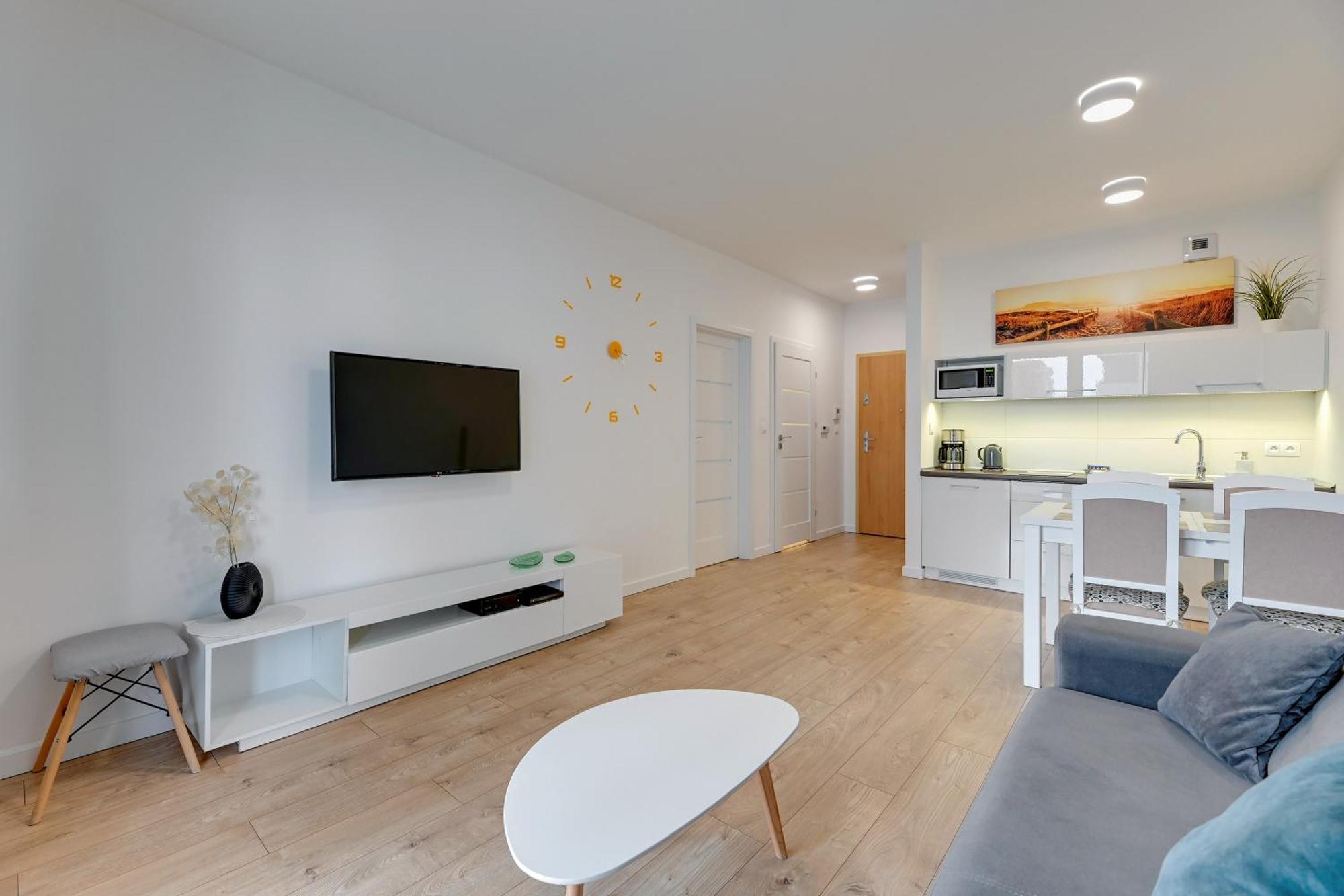 Apartament Nadmorskie Spektrum & Parking Gdańsk Kültér fotó