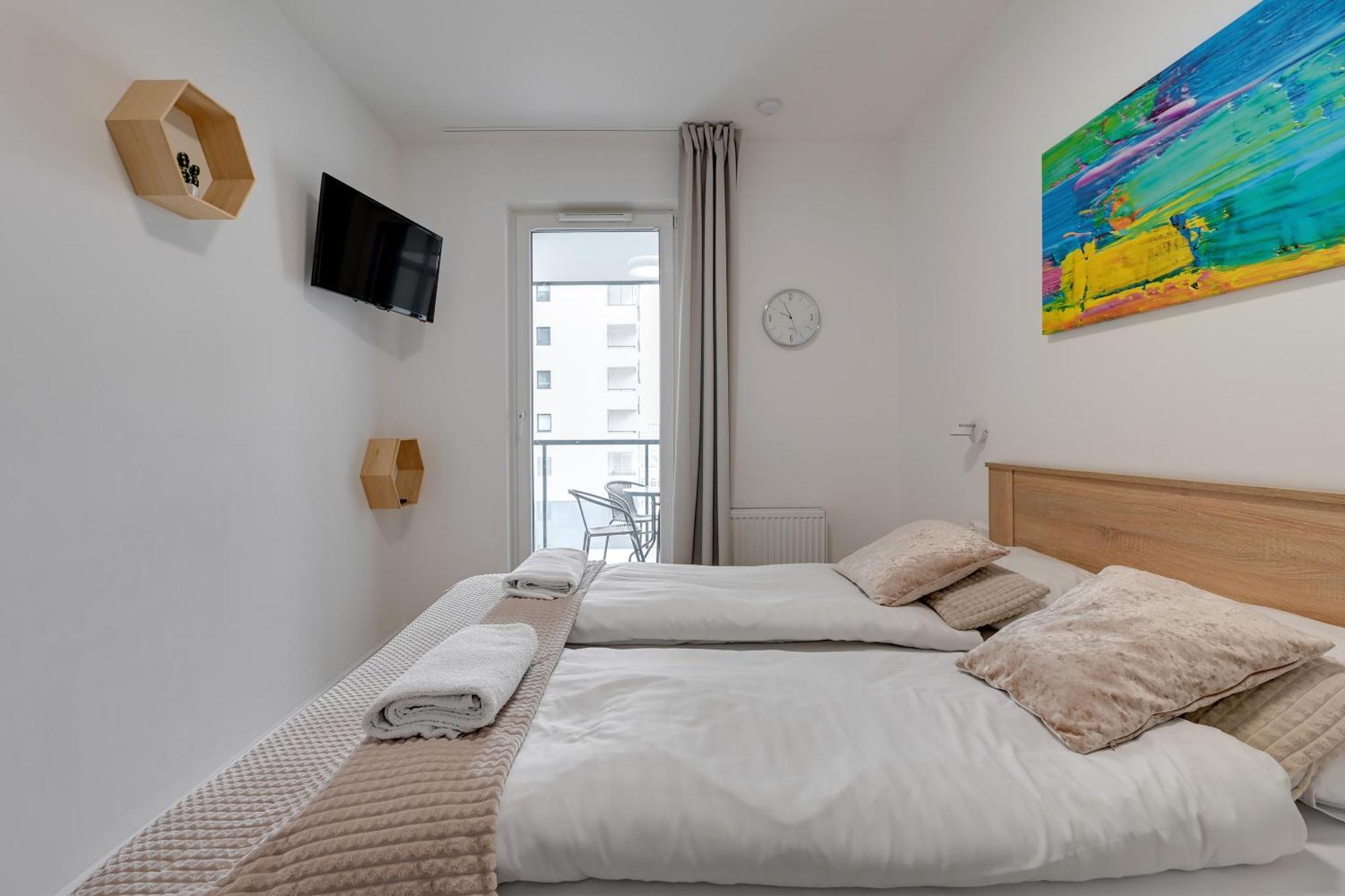 Apartament Nadmorskie Spektrum & Parking Gdańsk Kültér fotó