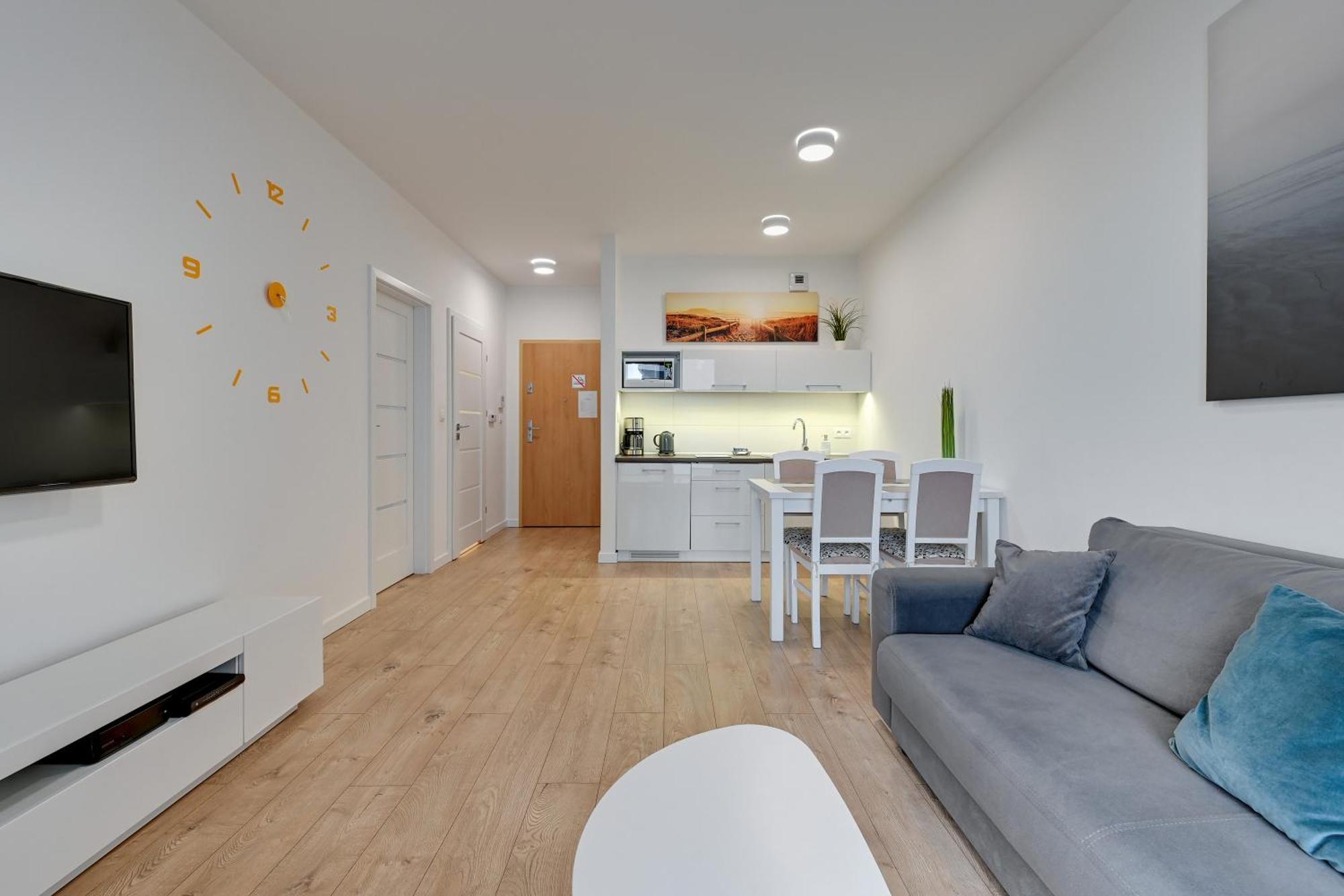 Apartament Nadmorskie Spektrum & Parking Gdańsk Kültér fotó